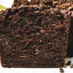 Loaf of chocolate banana bread fresh out of the oven, ready to be served.