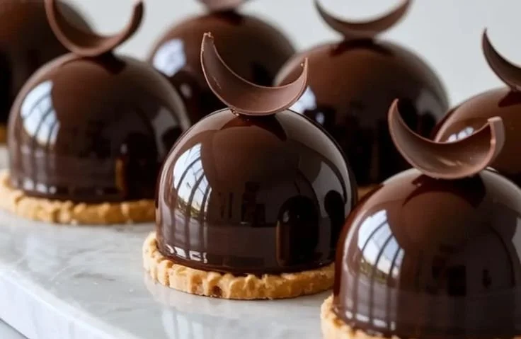 Decadent Chocolate Dome dessert ready to be served, perfect for any celebration.