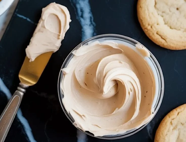 Delicious cookie frosting in vibrant colors atop freshly baked cookies