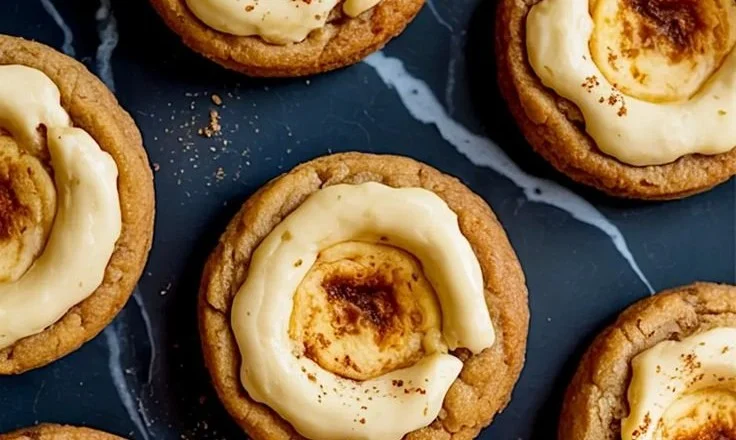 Delicious eggnog cheesecake cookies decorated with festive sprinkles