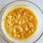 Homemade pineapple cake filling in a bowl ready for cakes