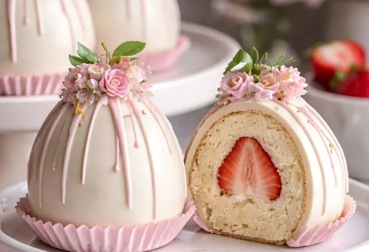 Strawberry Shortcake Easter Egg Bombs decorated for Easter festivities