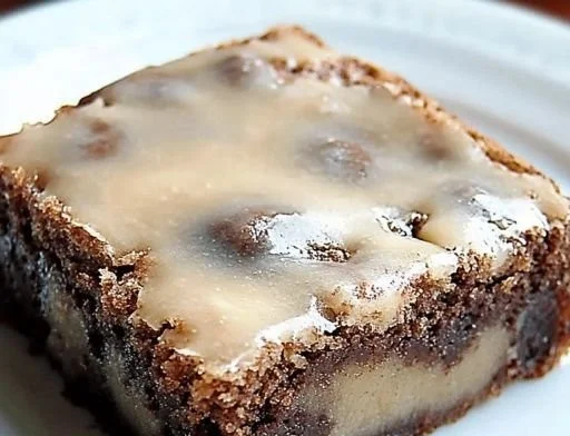 Delicious banana bread brownies topped with chocolate and nuts