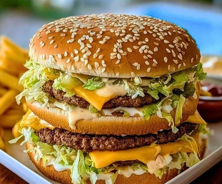 Copycat McDonald's Big Mac recipe with secret sauce and fresh ingredients