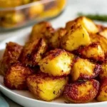 Delicious easy roasted potatoes seasoned and perfectly cooked