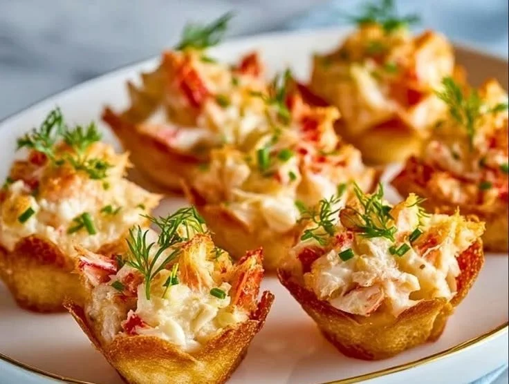 Elegant king crab appetizers beautifully plated for a gourmet experience