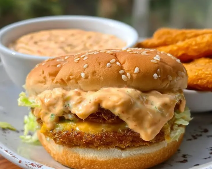 Homemade Big Mac Sauce in a jar with ingredients