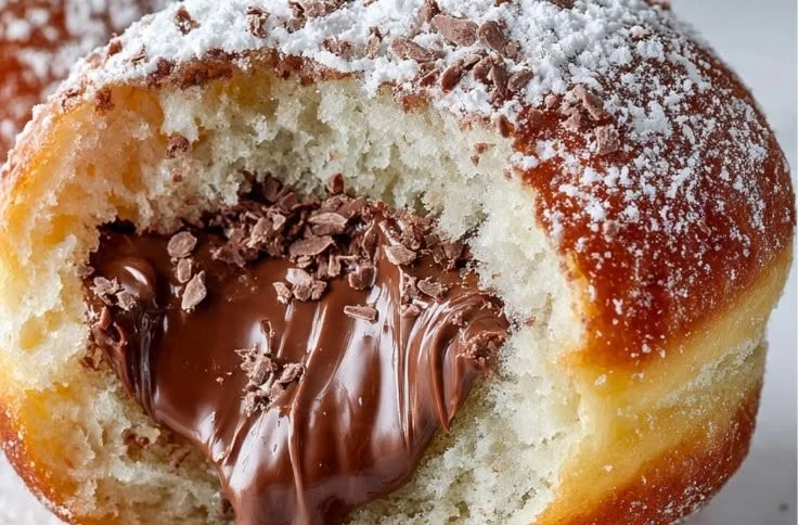 Deliciously baked Nutella Bombs filled with gooey chocolate spread