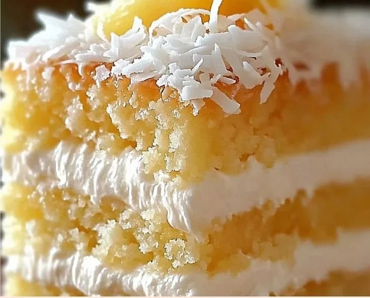 Delicious Pineapple Coconut Dream Cake with tropical flavors and creamy frosting