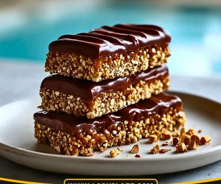 Protein-packed chocolate quinoa crunch bars for healthy snacking.