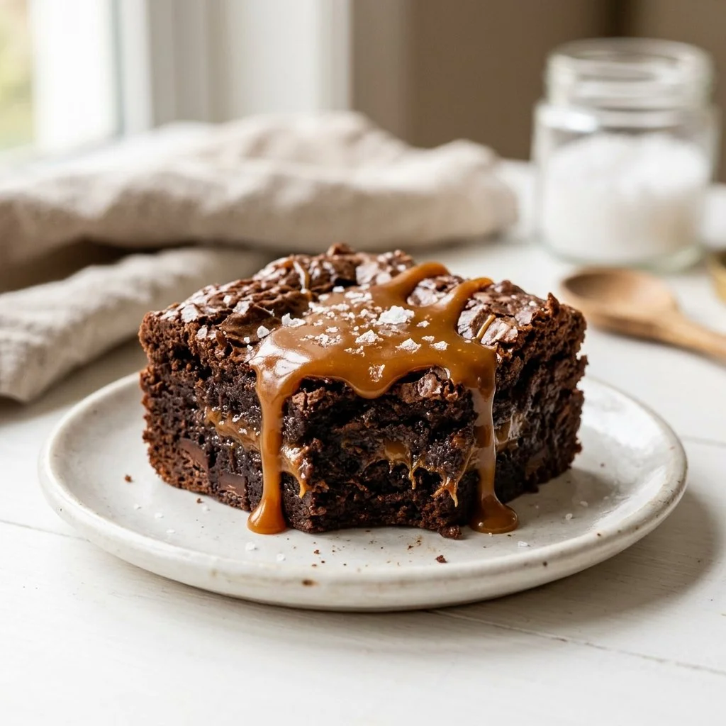 Delicious caramel brownies with a rich chocolate base and gooey caramel topping.