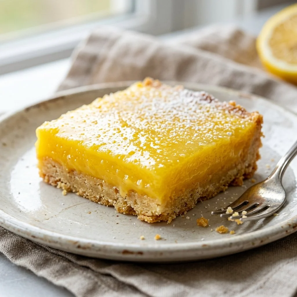 Delicious classic lemon bars with a bright lemon filling and shortbread crust.