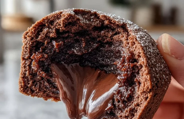 Delicious fluffy chocolate pancake bites served on a plate with syrup