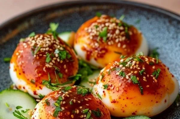 Delicious Gochujang Eggs - spicy and flavorful breakfast dish