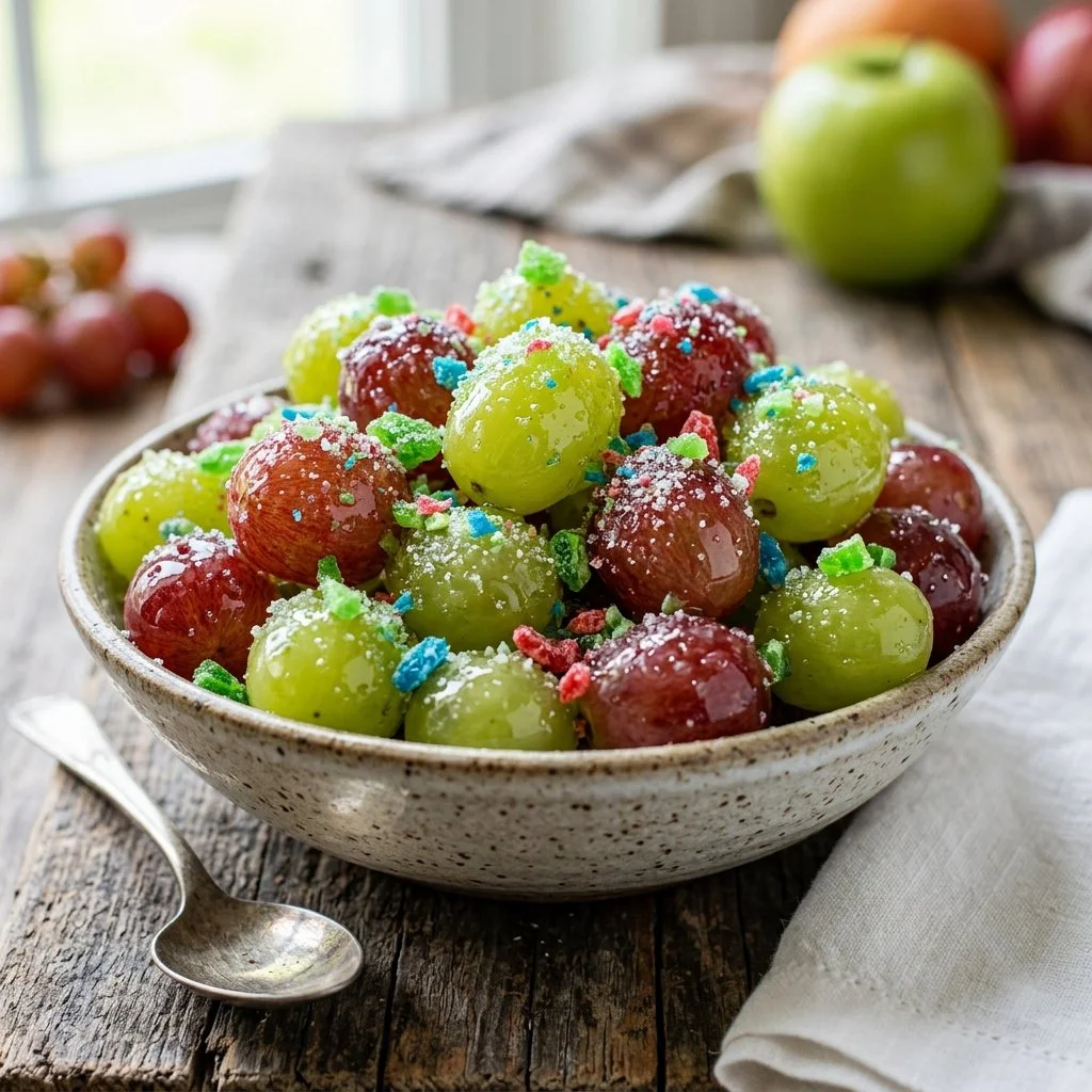 Freshly cracked grapes ready to be used in recipes or enjoyed as a healthy snack.