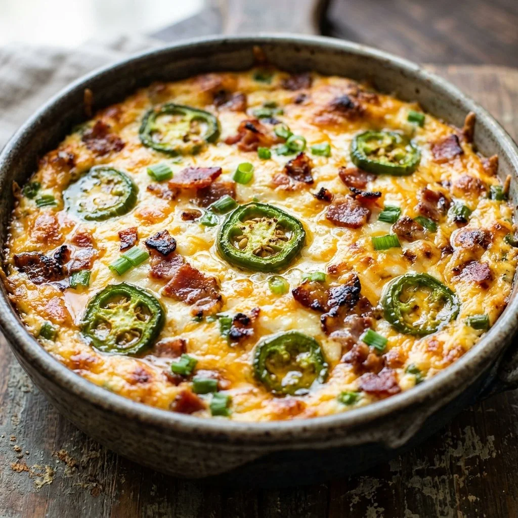 Creamy Jalapeno Popper Dip served in a bowl with tortilla chips