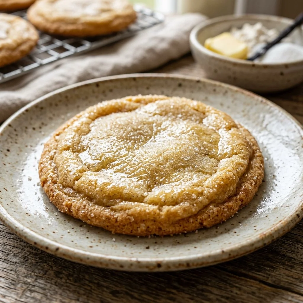 Delicious homemade sugar cookies on a baking sheet ready to be enjoyed.